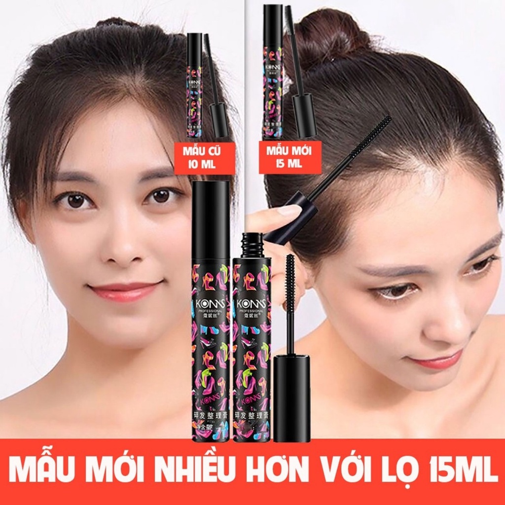 Mascara lược chuốt tóc giữ tóc vào nếp, giữ nếp không bung nếp