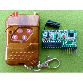 Remote phát rf 4 kênh pt2262 315mhz + module thu rf pt2272 m4, 50 – 100m có ăng ten