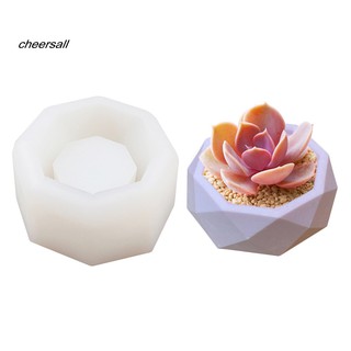 Khuôn Làm Chậu GUB Bằng Silicon Hình Đa Giác Trồng Hoa Đa Dụng