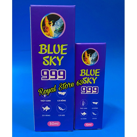 Blue Sky 999 Xử Lý Hầu Hết Các Loại Nấm Cho Cá Cảnh 10ml, 50ml