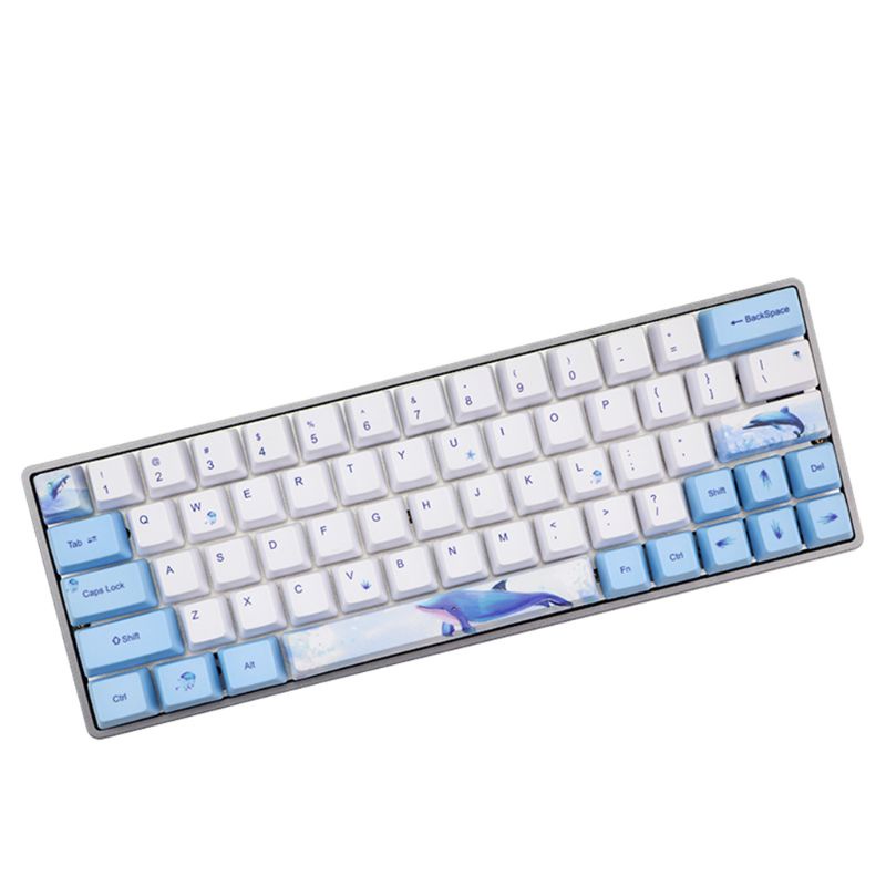 Nút Bàn Phím Cơ Pbt Oem In Hình Cá Voi Dễ Thương Cho Gh60 Gk61 Gk64