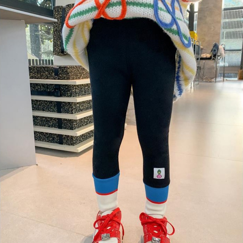 Quần Legging Lưng Cao Co Giãn Phong Cách Hàn Quốc Cho Bé Gái