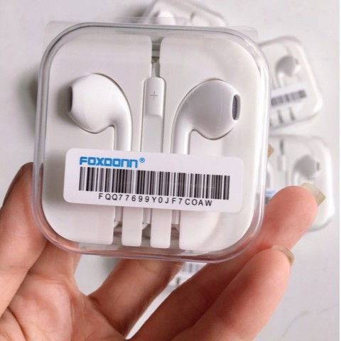 TAI NGHE IPHONE CHÍNH HÃNG FOXCONN JACK 3.5MM CÓ MIC DÀNH CHO IPHONE OPPO SAMSUNG XIAOMI - TAI NGHE GIÁ RẺ