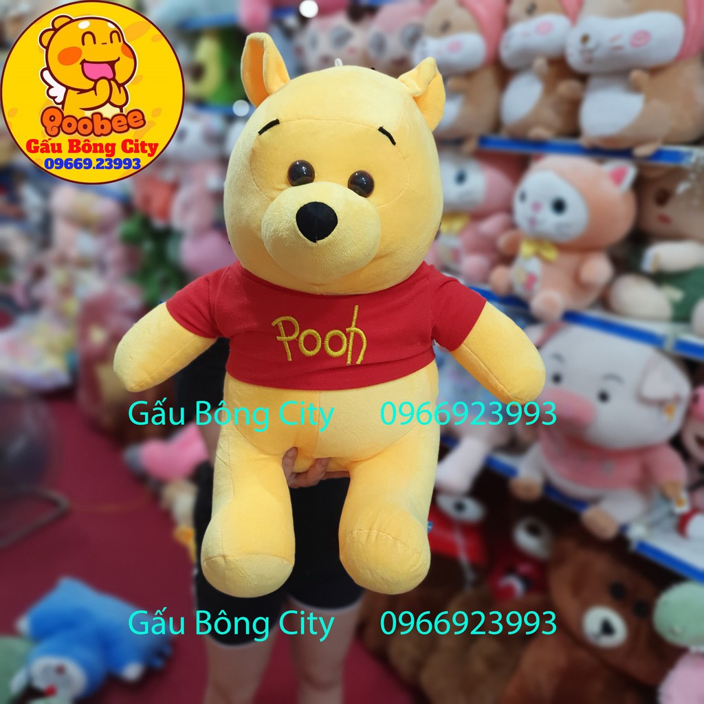 Gấu Bông Pooh Ngồi Cao Cấp - Gấu Bông City