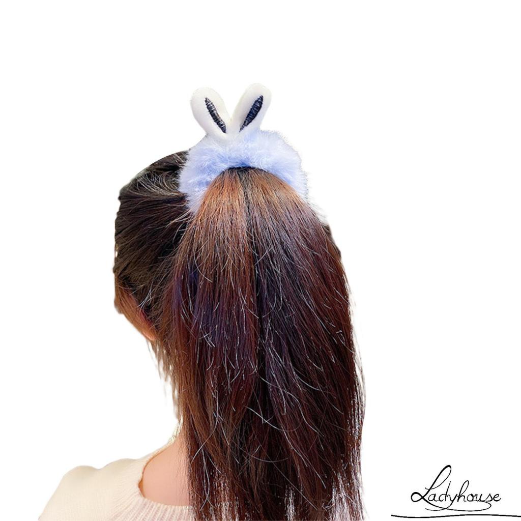 Băng đô cài tóc đính tai thỏ dễ thương cho nữ