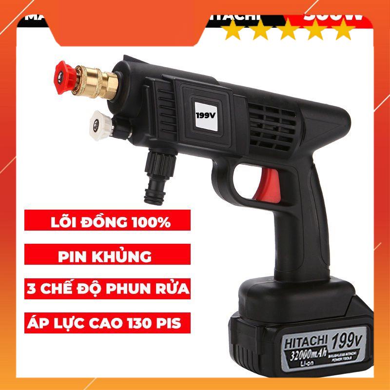 MÁY RỬA XE KHÔNG DÂY - Pin 119V - Rửa xe, làm vườn, phun