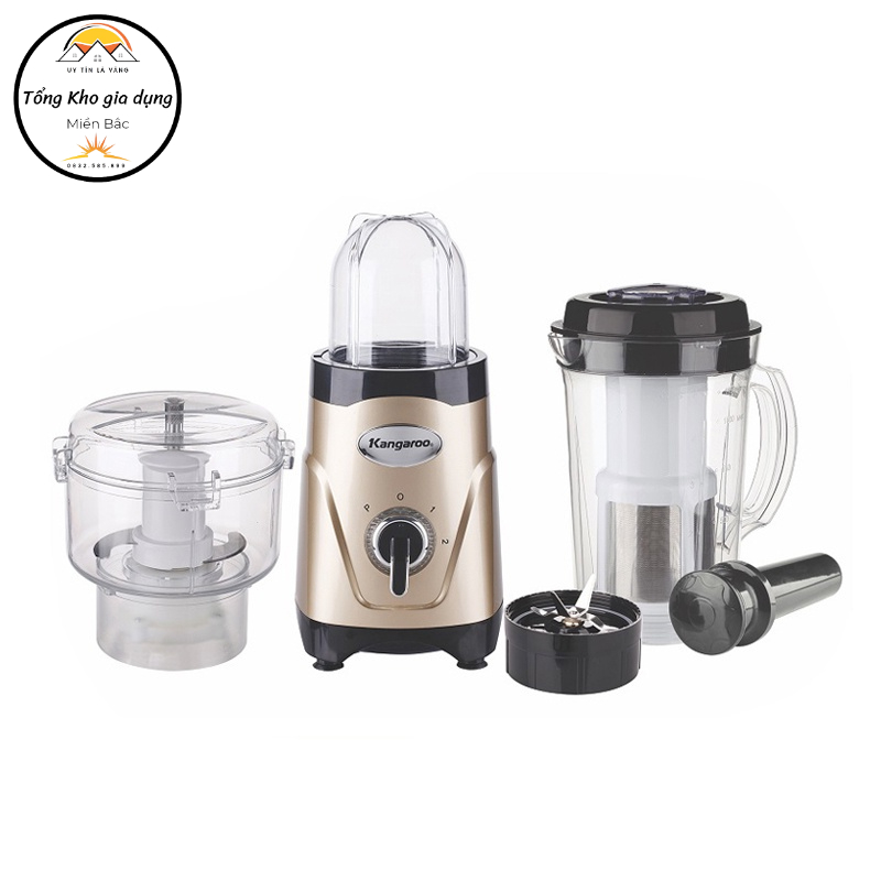 Máy xay sinh tố 3 cối đa năng Kangaroo KG3B6M