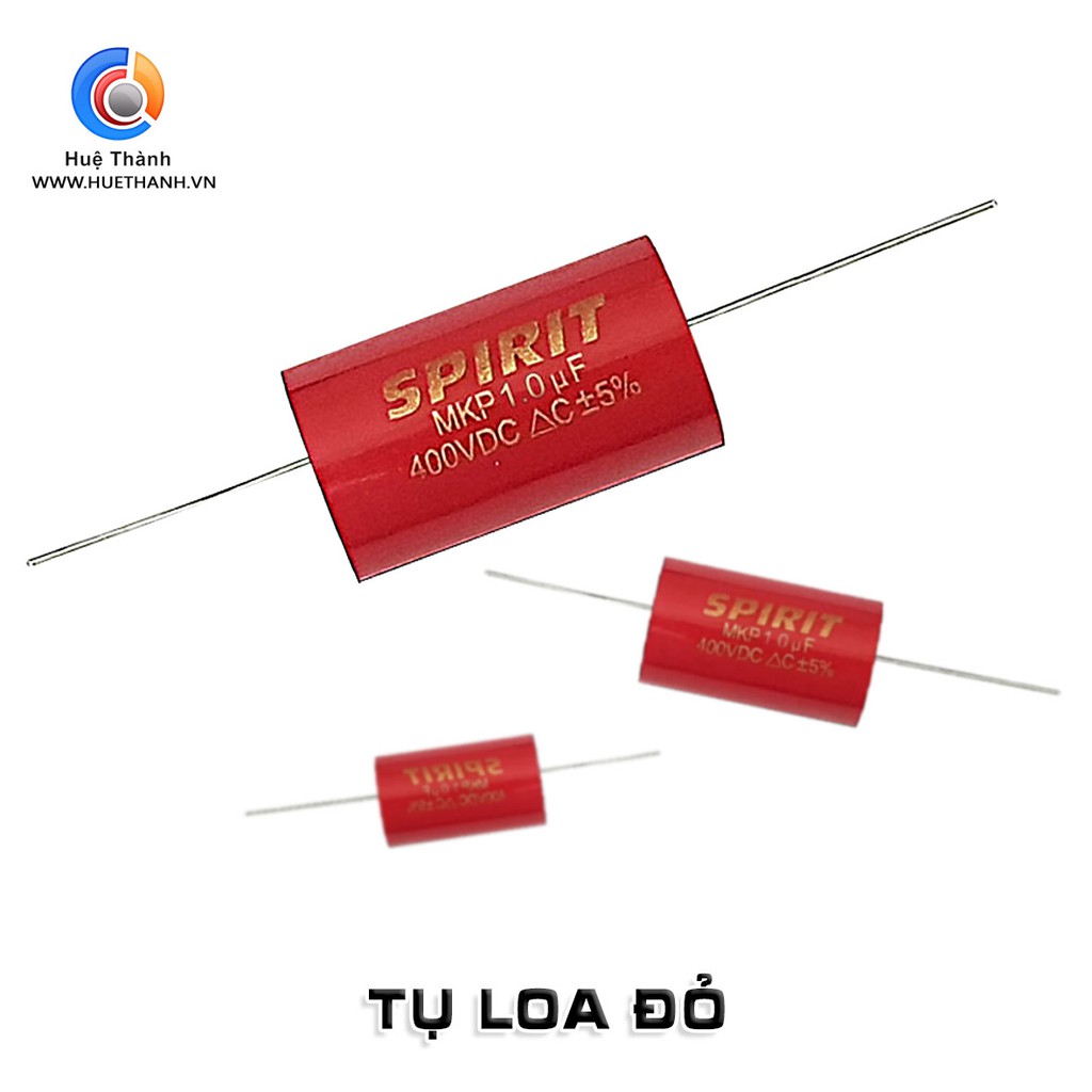 Tụ loa SPIRIT 400V - 10UF - Tụ Phân Tần Loa, Tụ Cản Loa Bass, Trung, Treble - Tụ loa không phân cực 2 chân
