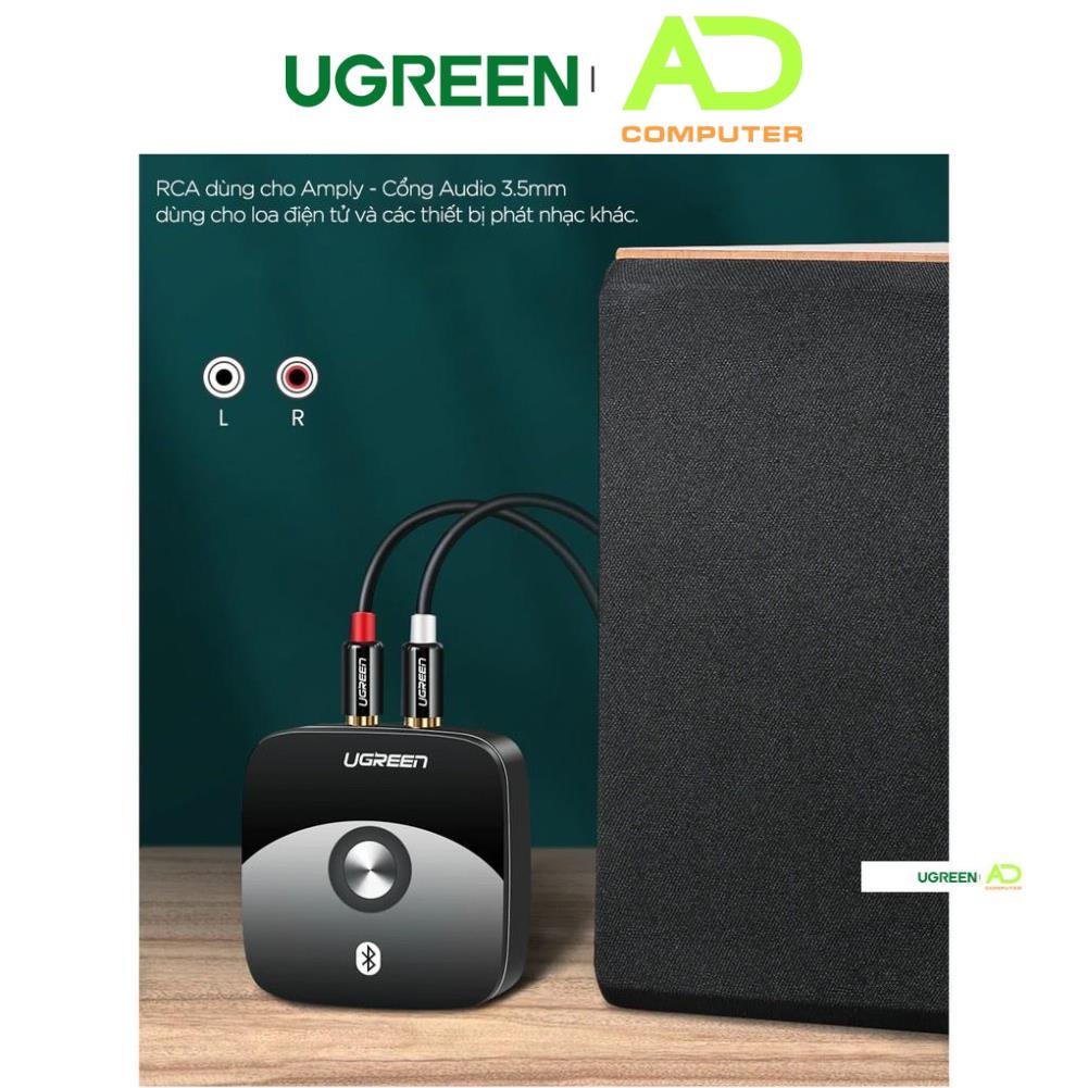 Bộ nhận âm thanh Bluetooth 5.0 đầu ra 3,5mm + 2 đầu RCA UGREEN 30445