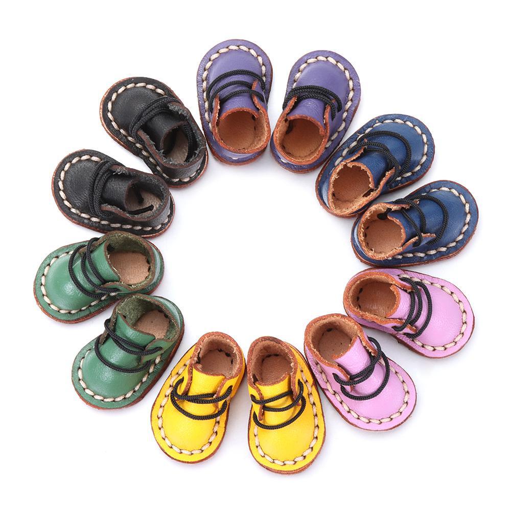 CHOOKEY Giày Bốt Da Bò Cho Búp Bê obitsu11GSCbody9OB11 Tỉ Lệ 1 / 11 OB11