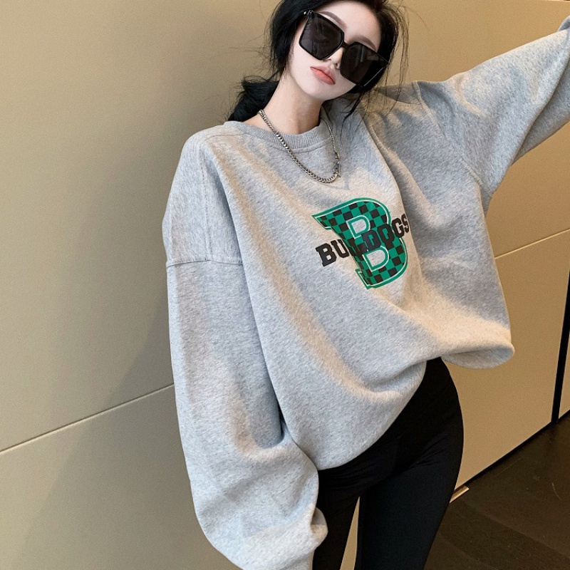 Áo hoodie dài tay in chữ phong cách năng động trẻ trung dành cho