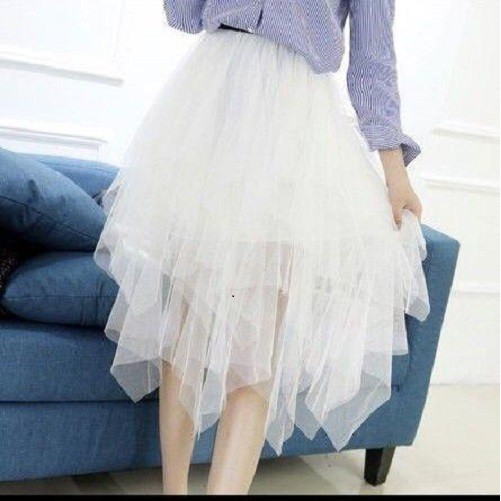 🌲 [Year End Sale] 129B1 Chân váy ren công chúa tua rua cực xinh và bồng bềnh lãng mạn