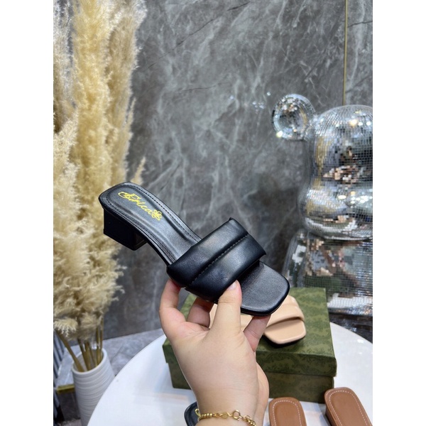 BÁN SỈ DÉP CAO GÓT NỮ QUAI BẢN PHỒNG GÓT VUÔNG 4p DỄ ĐI