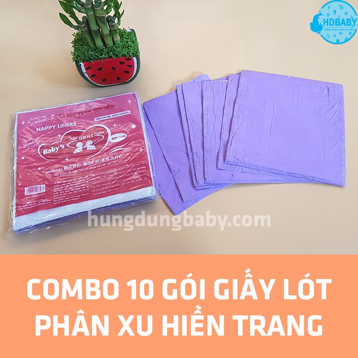 Giấy lót phân su 3 lớp chống thấm hiền trang