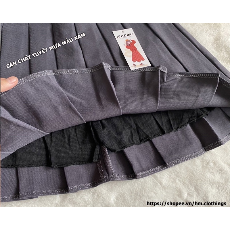 Váy xếp ly, chân váy ngắn, chân váy tennis cạp cao dáng xòe cao cấp, phong cách Hàn Quốc - Alice Store