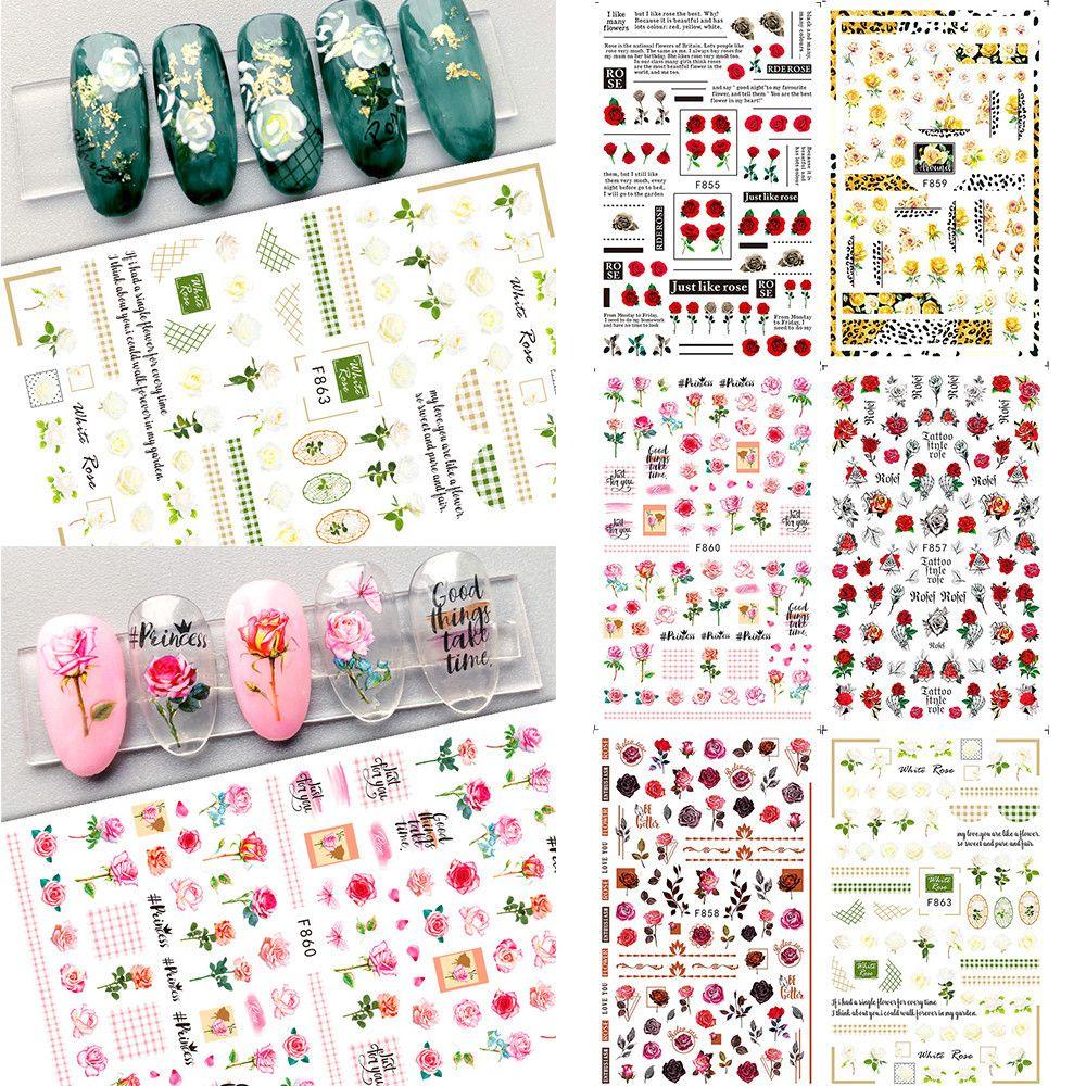 Miếng Dán Móng Tay 3D Nhiều Màu Sắc|Miếng Dán Trang Trí Hình Hoa Xinh Xắn Cho Bé Gái