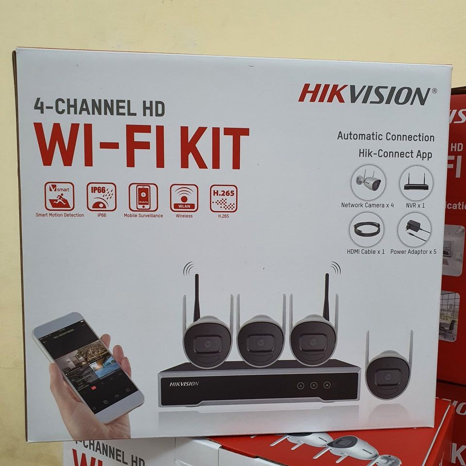 Bộ Kit Camera Wifi Hikvision NK42W0H  - 4 Camera 2.0