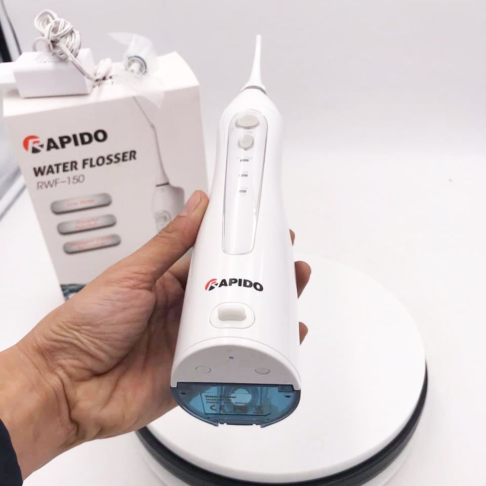 Hàng Chính Hãng - Máy Tăm Nước Rapido RWF-150  Làm Sạch Răng, Massage Lợi Công Nghệ Đức 3 Tốc Độ  Bảo Hành 1 Đổi 1