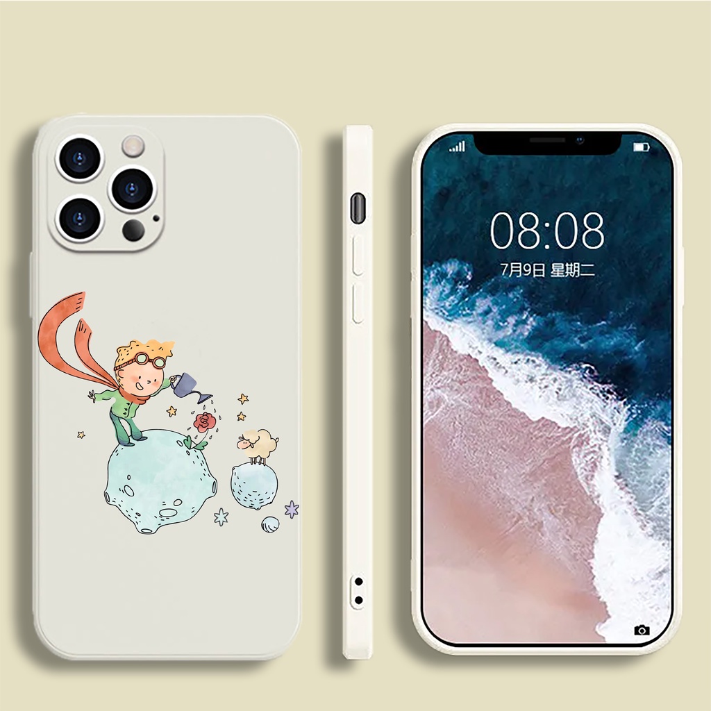 Ốp Điện Thoại Silicon Dẻo Chống Sốc In Họa Tiết Hoàng Tử Bé Cho iPhone 13 / 12 / 11