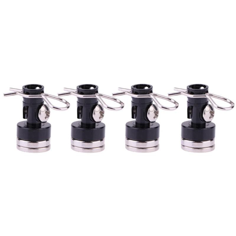 4 cái Từ tính Tàng hình Cơ thể Vô hình Gắn kết Liên hệ Cột Vỏ + Clip cho 1/10 RC Drift Car Traxxas HSP Sakura Redcat