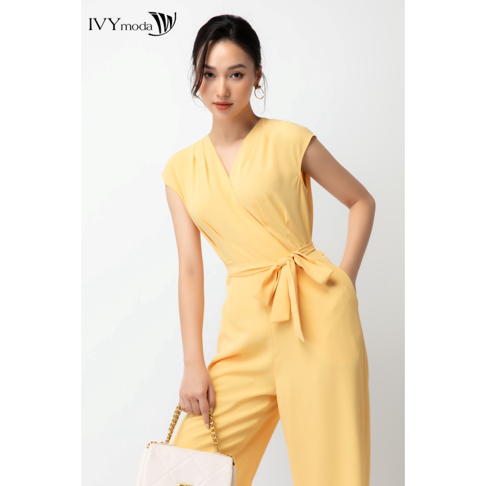 [NHẬP WABRTL5 GIẢM 10% TỐI ĐA 50K ĐH 250K ]Jumpsuit quần dài nữ IVY moda MS 18M6388