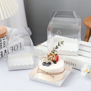 Hộp đựng bánh sinh nhật, hộp mica kèm đáy