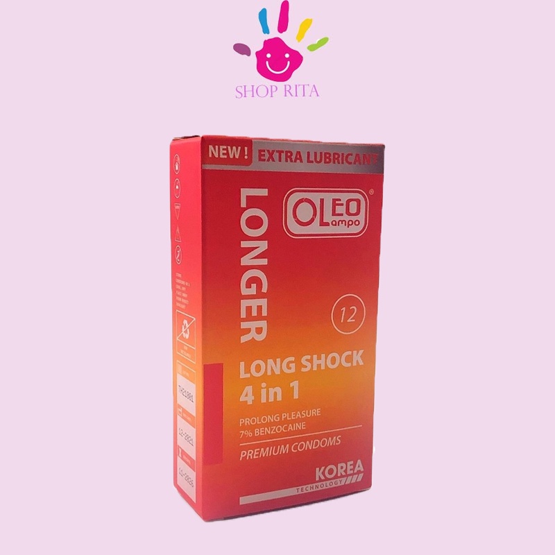 [BCS giá sỉ][Yêu Lâu] với Bao Cao Su Oleo 4in1 long shock nhập khẫu Hàn Quốc 12 chiếc