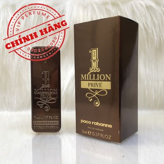 Nước hoa nam chính hãng Paco Rabanne 1 Million Prive EDP 5ml