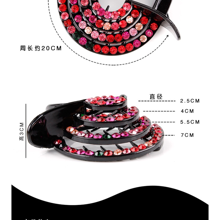 Kẹp Tóc Đính Đá Pha Lê Thời Trang Cho Nữ