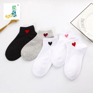Lố 10 đôi tất tim cổ ngắn