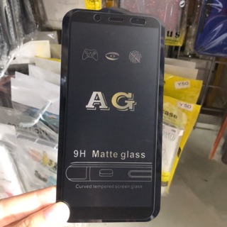 SAMSUNG A6/J6 -Kính cường lực full nhám chống vân tay