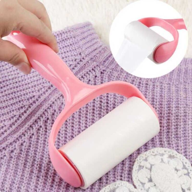 Cây Lăn Bụi Quần Áo, Cây Lăn Bụi Ga Giường, Sofa  ⚡️cây lăn hồng- 1 cuộn dính liền⚡️