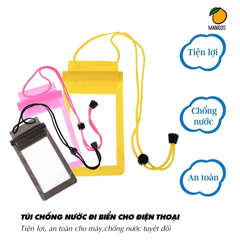 Túi đựng điện thoại chống nước đi mưa, đi biển siêu dễ thương - MangoOvil
