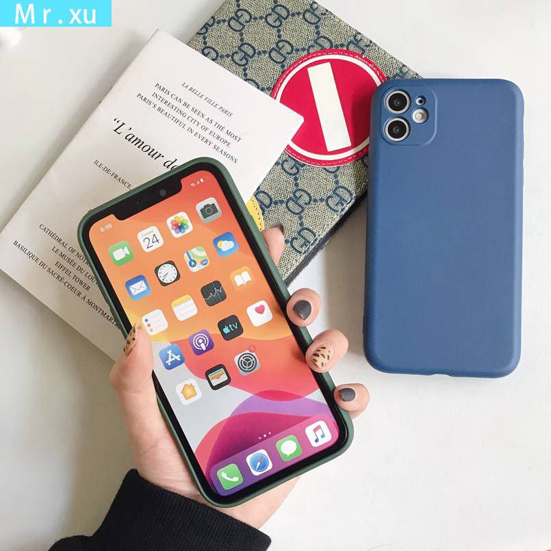 Ốp Điện Thoại Silicone Mềm Màu Kẹo Cho iPhone X XS max XR 11 pro max