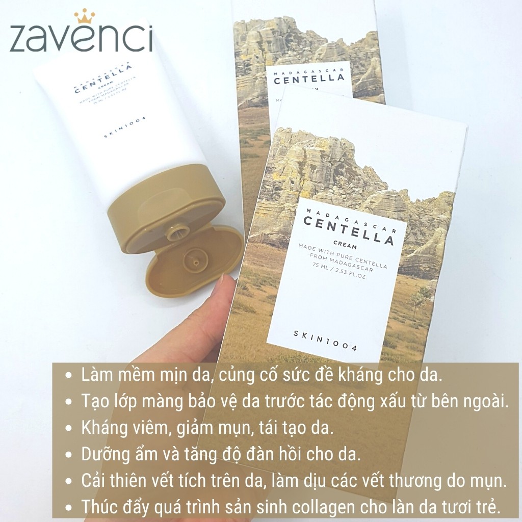 Kem dưỡng da Skin1004 Madagascar Centella Cream dưỡng ẩm da mặt 75ml - ZAVENCI Official