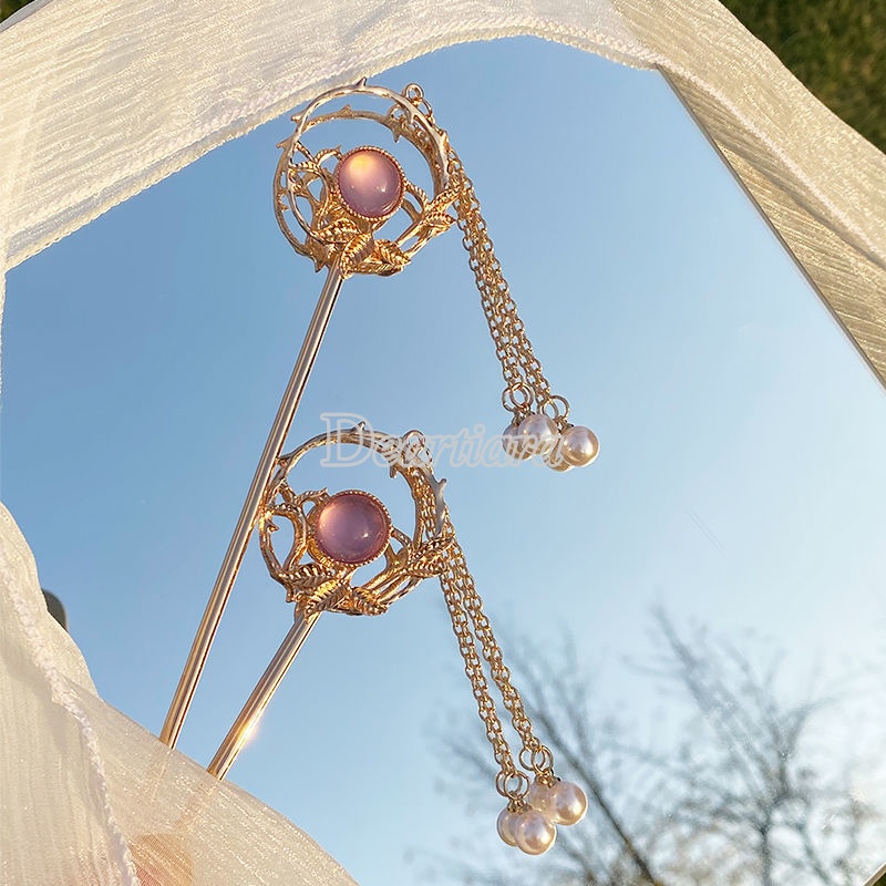 Trâm cài tóc tua rua đơn giản phong cách Trung Hoa thời trang