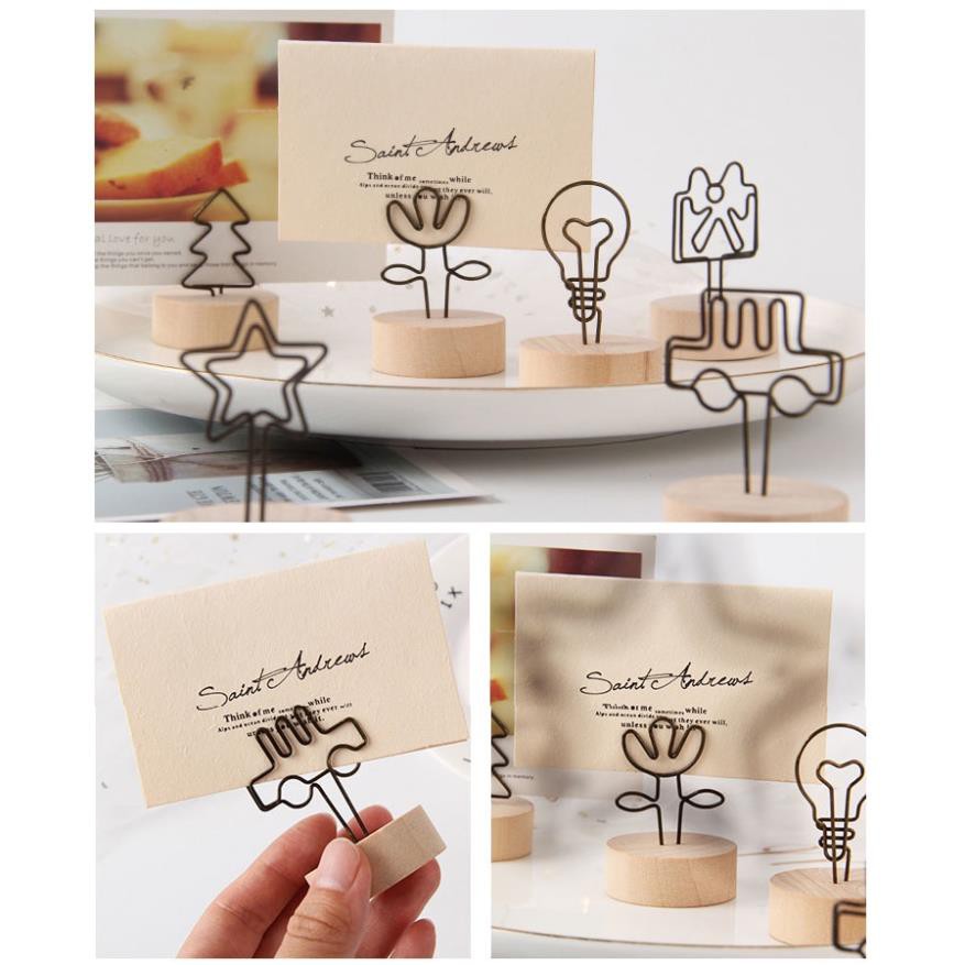 Đế gỗ đựng card, ghi chú GALANO giá đỡ để card visit, ghi chú, ảnh trang trí văn phòng phẩm đa năng SD-001353