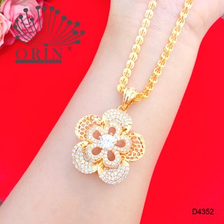 Dây chuyền nữ dây phụng mặt hoa mai lưới 5 cánh đính đá thiết kế cao cấp Orin D4352