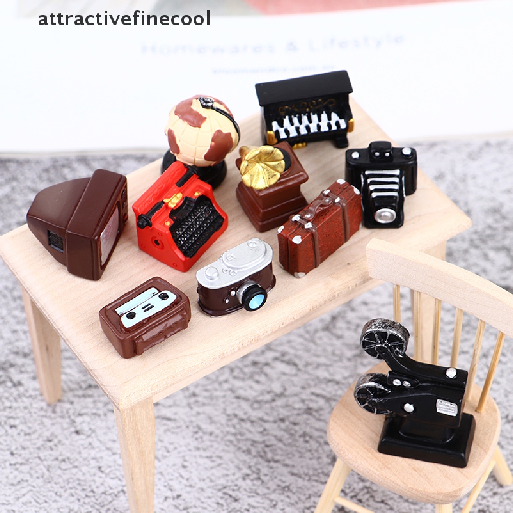 Đồ Chơi Mô Phỏng Đài Radio / Quả Địa Cầu Mini Cho Nhà Búp Bê