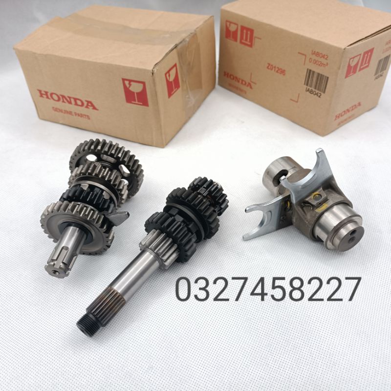 Bộ nhông heo số, máy động cơ WAVE Alpha 110, S110, RSX, Blade... zin Honda