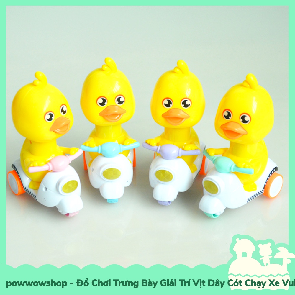 [Sẵn VN - Hỏa Tốc] Đồ Chơi Giải Trí Trưng Bày Vịt Dây Cót Chạy Xe Duck Racing Vui Nhộn Nhiều Màu