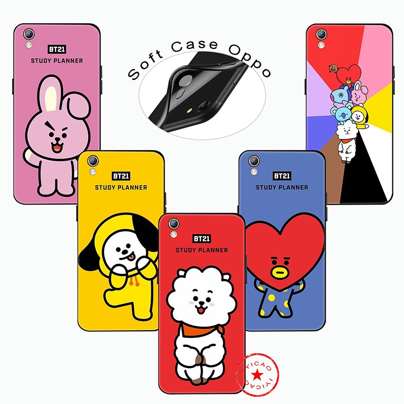 Ốp Lưng In Hình Hoạt Hình Bts Cho Oppo A3S A5 A37 A39 A57 A5S A7 A59 F1S A88 F3 A83 F5 F7 F9 A7X