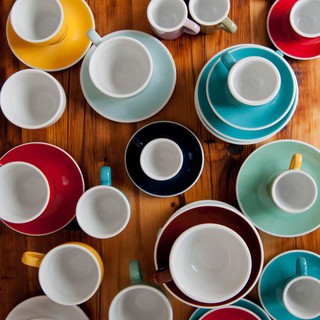 Ly Cà Phê Egg 150ml Flat White Cup & Saucer (Màu Cơ Bản) - Loveramics