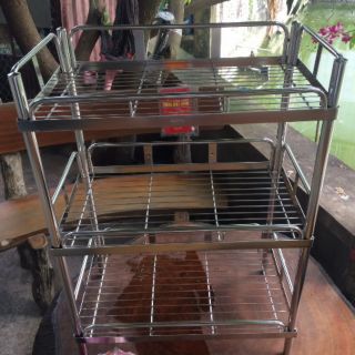 Kệ trạn úp chén bát 3 tầng inox 304