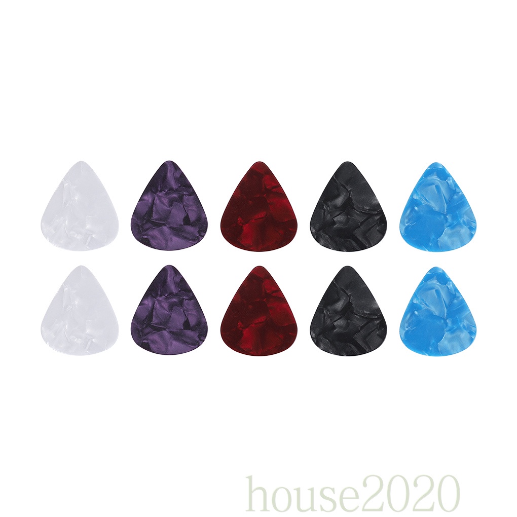 Set 10 Miếng Gảy Đàn Guitar Điện / Acoustic Bằng Nhựa 2020