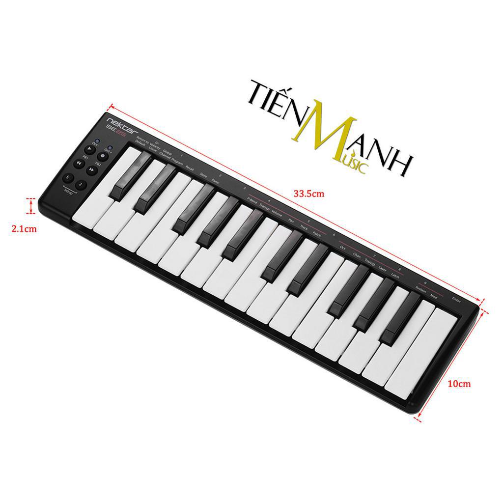 Nektar Impact SE25 Midi Keyboard Controller 25 Phím Cảm ứng lực (Bàn phím sáng tác - Sản xuất âm nhạc Producer)