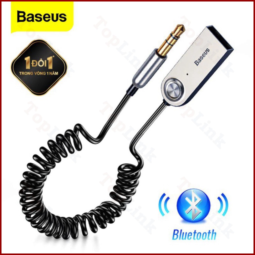 Baseus USB Bluetooth Adapter Dongle Cable CABA01 Đối Với Xe 3.5mm Jack Aux Bluetooth 5.0 4.2 4.0 - TopLink