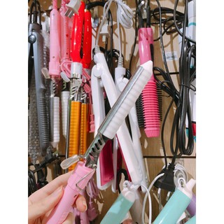 FREESHIP Máy uốn tóc duỗi bấm tóc Kitty mini (Loại Cao Cấp)