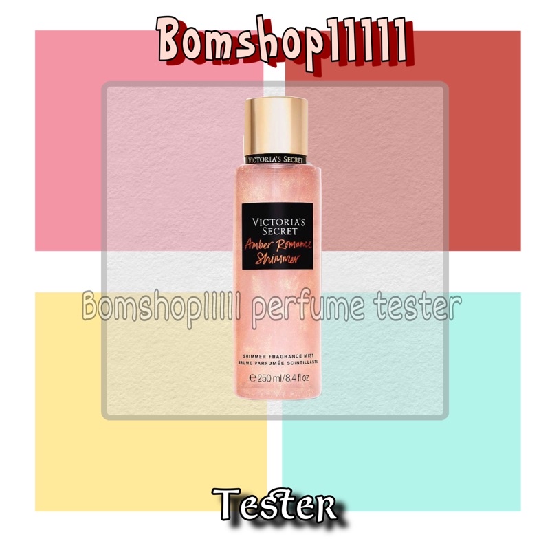 🍁BOM🍁 Mẫu thử xịt thơm Body Mist Victoria's Secret -  Amber Romace Shimmer 250ml | Thế Giới Skin Care
