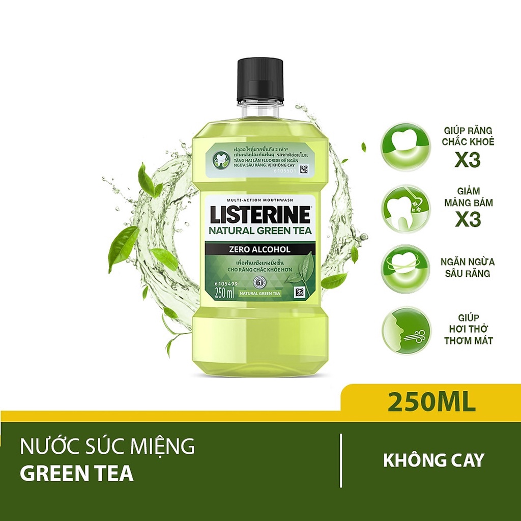 [Có sẵn] [Có sẵn] [Chính hãng] Nước Súc Miệng Listerine Natural Green Tea